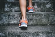 Instead of using the escalator or elevator, use the stairs. (Image via Unsplash/ Bruno Nascimento)